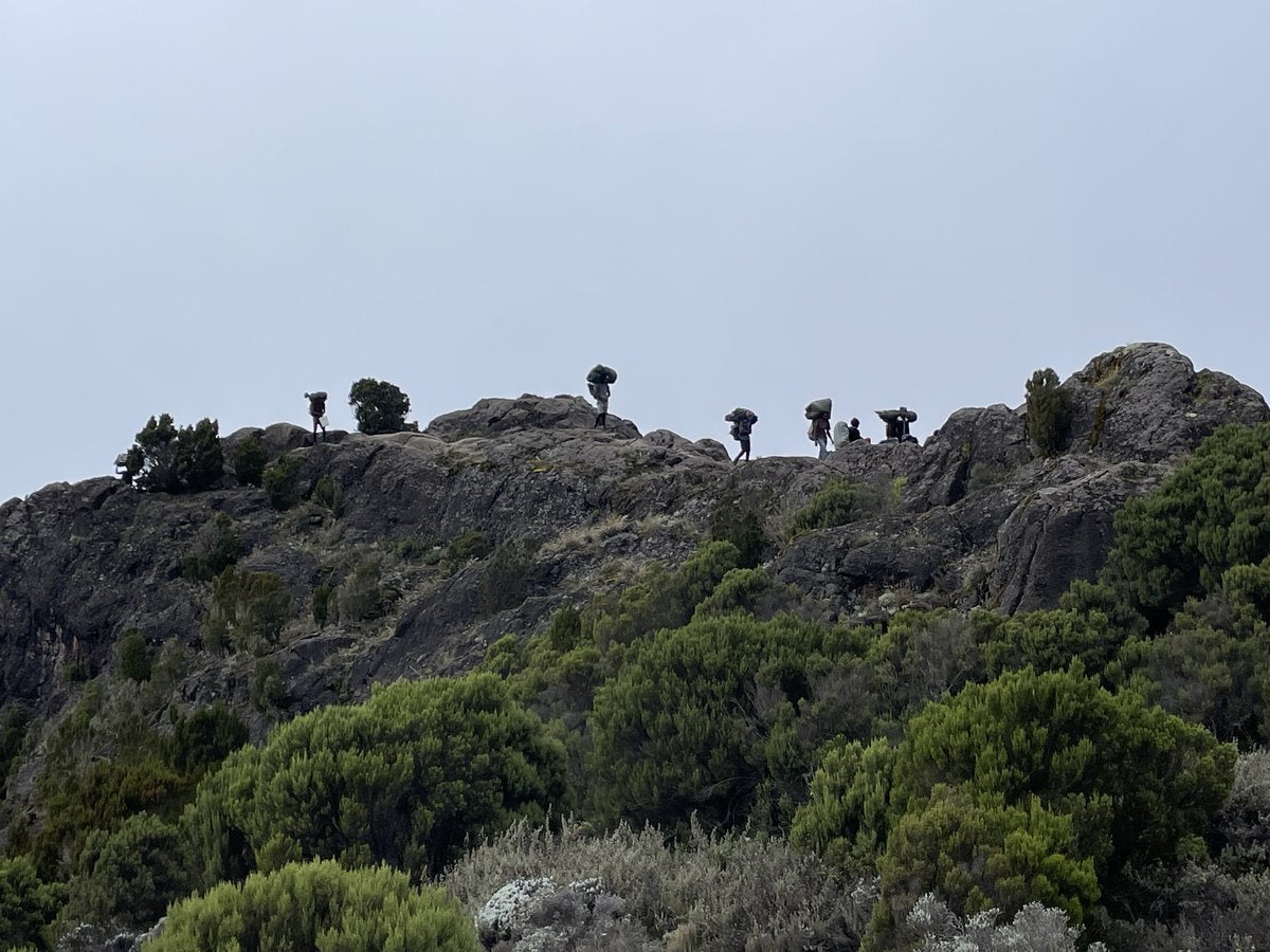 Day 4 ポーターシルエット稜線 — 夕暮れの稜線