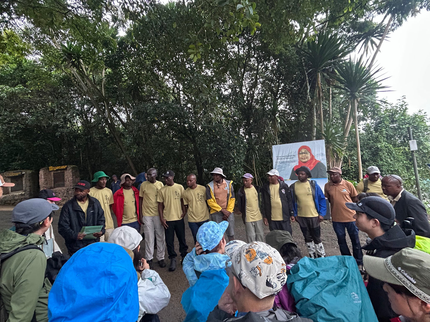 Kilimanjaro Marangu Route - guide team marangu gate