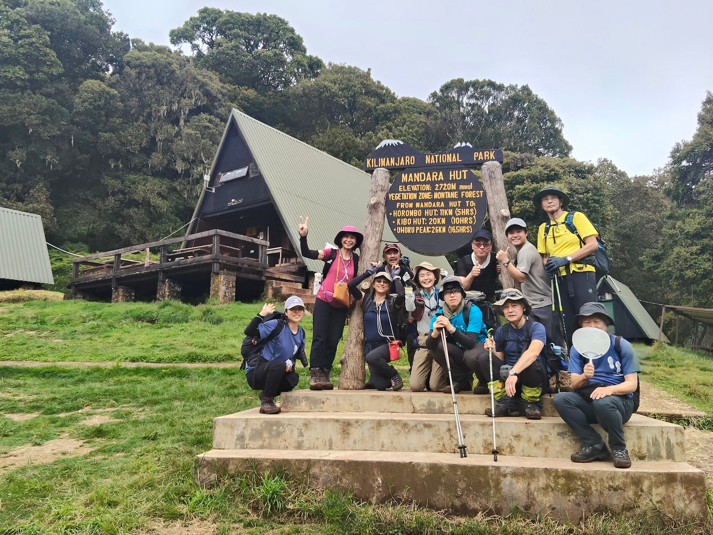Kilimanjaro Marangu Route - mandara hut group