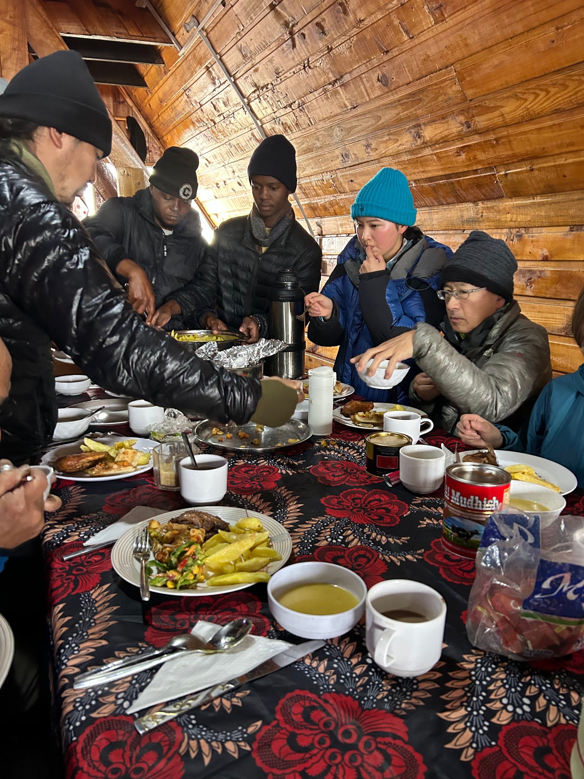 Kilimanjaro Marangu Route - mountain hut dinner